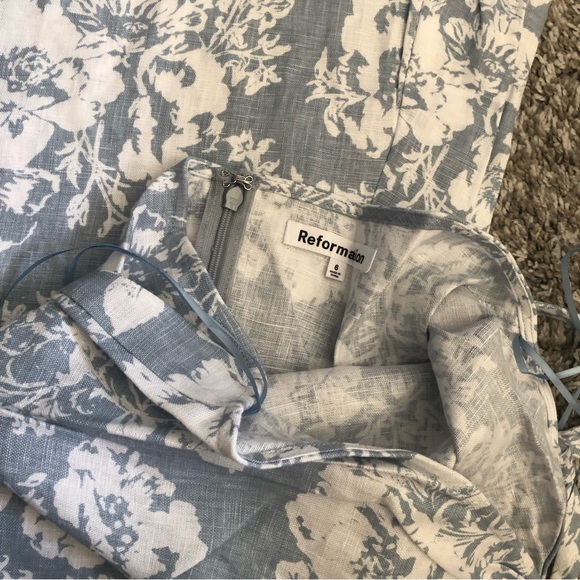 Reformation Elmer Linen Dress - Porcelain - Picture 8 of 10